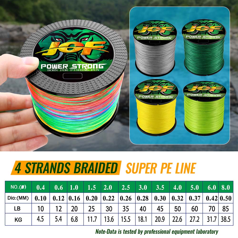 JOF 4-прядная леска 300/100 м  – обзор и цена Copolymer Line